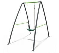 Rebo Steel Metal Children's Swing Set - Single Swing Green