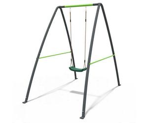 Rebo Steel Metal Children's Swing Set - Single Swing Green