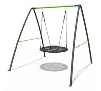 Rebo Steel Series Children's Metal Swing Set - Nest Swing Green