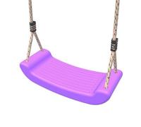 Rebo® Plastic Children's Replacement Swing Seat - Purple | OutdoorToys | Made from tough wipe-clean plastic, fits most popular makes of swing frames, supplied with ropes