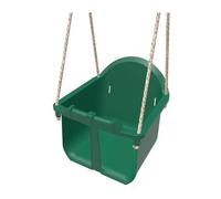 Rebo Toddler Swing Seat - Green | OutdoorToys | Anti-Slip Design, Soft-Touch Ropes, Strong Durable Construction, Fits Most Swing Frames and Climbing Frames
