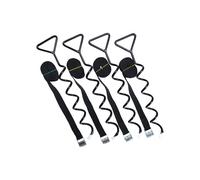 Rebo® Universal Heavy Duty Trampoline Ground Anchor Peg (Spiral) Tie Down Kit for Trampolines, Swings, Climbing Frames, Playhouses, Garden Sheds and More