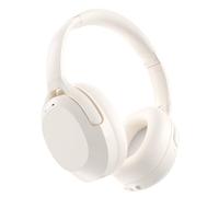 Rebocico Active Noise Cancelling Headphones, Bluetooth 5.3 Over-Ear with Microphone - Hi-Fi Sound, Fast Charging, 120H Playtime Foldable Wireless Headphones Bluetooth for Home, Office, Travel, Beige