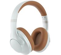 Rebocico Active Noise Cancelling Headphones with Mic - 100H Playtime, Wireless Headphones Bluetooth with Deep Bass, Foldable Comfort Over Ear Headphone Wireless for Travel Work and Commute - Khaki