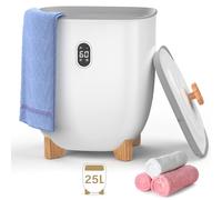 Rebongki Towel Warmer Bucket 25L Hot Towel Warmer Luxury Towel Heater, Large Towel Warmer for Spa Bathroom with LED Display, Adjustable Timer, Auto Shut Off, Fits 2 Towels, Bathrobes, Blankets Outdoor