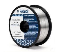 Reboot 0.8 mm Gasless Flux-Cored Wire E71T-GS - Self-Shielded for MIG/MAG, Low Spatter, All Positions & Outdoor Use, 0.45 kg Spool