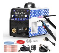 Reboot 250Amp MIG Welder 120V/240V RBM2500 PRO, 8-in-1 Multiprocess Welding Machine with Dual Aluminum Welding Modes Gas MIG/Gasless Flux Core/MAG/Lift TIG/Stick/Spot/Spool Gun, Tig Torch Included