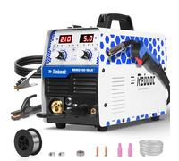Reboot 6-in-1 Multi-Process Welding Machine 210A - MIG Gas/Gasless, Lift TIG DC, Stick MMA, Spot Welding, Spool Gun Ready - IGBT Inverter with Synergic Mode - 240V for Workshop Farm DIY
