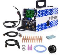Reboot RBM2000 5-in-1 Multi-Process Welder 200A 230V MIG Mag Gas/Gasless Flux Core Lift TIG Stick ARC Spot Welder IGBT Machine with Gloves & Accessories for Steel DIY Auto Repair Farm Workshop