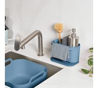 ReBorn 2 Piece Washing Up Bowl and Sink Tidy Set - Blue