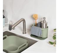 ReBorn 2 Piece Washing Up Bowl and Sink Tidy Set - Sage Green