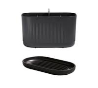 ReBorn Bathroom Caddy & Soap Dish Bundle Black ReBorn Black