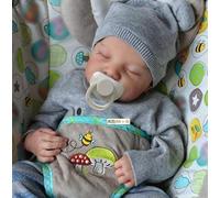 Reborn Dolls Boy - 18 Inches Handmade Washable Reborn Babies Soft Vinyl Body with Anatomically Correct, Reborn Baby Doll Looks Like a Real Baby