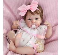 Reborn Dolls Girls 18 Inches Handmade Washable Reborn Babies Soft Vinyl Body with Anatomically Correct, Reborn Baby Doll Looks Like a Real Baby