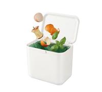 ReBorn - Food Waste Bin - 5 Litre Capacity - Easy Open Lid - Locks in Odours - Integrated Carry Handle - Made in Britain from Recycled Materials (Stone)