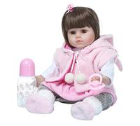 Reborn Real Life Baby Doll Girl 19 Art With Pacifier Bottle Great for Ages 3 Birthday Gift Toy