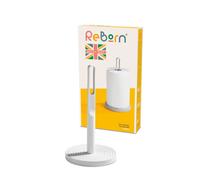 ReBorn® Reborn Recycled Kitchen Roll Holder - Stone - Elegant & Functional Paper Towel Holder - Made In The Uk