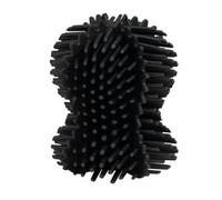 ReBorn® Reborn Recycled Toilet Brush Head - Graphite Black Replacement - With 360 Hourglass Brush Head - Made In The Uk