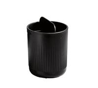 ReBorn Recycled Bathroom Toothbrush Holder Made in UK - Graphite Black | Three compartments, raised drainage insert, removable parts for easy cleaning, made from 100% recycled plastic