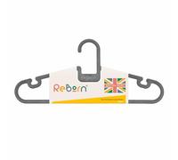 ReBorn - Recycled Coat Hangers (Pack of 5) - Clothing & Wardrobe Storage - Notches to Hang Garments with Thin Straps - Tie/Belt Hanger - Robust Compact Design - Made in Britain