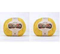 Reborn Recycled Cotton - Bamboo - 200g DK Crochet/Knitting Yarn (Pack of 2)