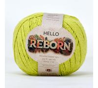 Reborn Recycled Cotton - Hot Green - 200g DK Crochet/Knitting Yarn