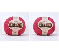Reborn Recycled Cotton - Tea Rose - 200g DK Crochet/Knitting Yarn (Pack of 2)