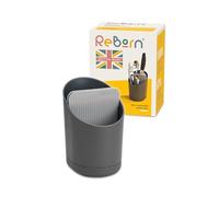 ReBorn Recycled Cutlery Drainer - Grey, Grey