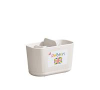 ReBorn Recycled Elegant & Functional Made in Britain Large Bathroom Caddy in Stone ReBorn Stone