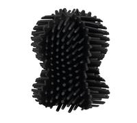 ReBorn Recycled Toilet Brush Head Replacement - Anti Drip 360° Hourglass Brush Head - Screwed In with Secure Lock - Made in Britain from Recycled Material (Graphite Black)