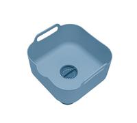ReBorn - Recycled Washing Up Bowl - Kitchen Dish Wash & Drain - Large Carry Handles - Integrated Plug - Useful Pour Spout - 9 Litres Capacity - Made in Britain (Avon Blue)