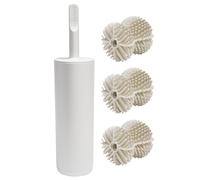 ReBorn Toilet Brush & Brush Head Replacement (Stone) in White ReBorn White