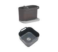 ReBorn Washing Up Bowl & Sink Tidy Bundle - Dark Grey ReBorn Dark Grey