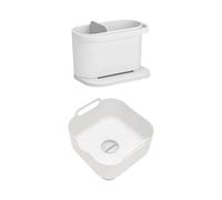 ReBorn Washing Up Bowl & Sink Tidy Bundle - Stone ReBorn Stone