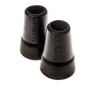Rebotec Walking Stick & Crutch Ferrule Twin Pack -22mm (Black)