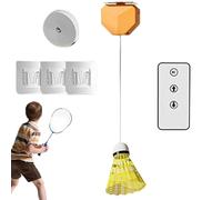 Rebound Badminton - Badminton Racket, Intermediate Badmiinton Racket, Remote Control Badmiinton Training Kit, Portable Single Player Trainer Training Tool