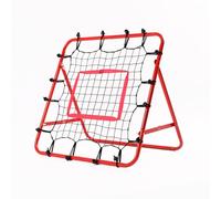 Rebounder Net Practise Football Training Net Soccer Kickback Target Goal Pro for Children Kids Play Teaching Equipment Adjustable Portable Soccer Door 62cm*62cm (Red with Target frame, 62x62x50)