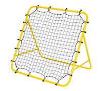 Rebounder Net Practise Football Training Net Soccer Kickback Target Goal Pro for Children Kids Play Teaching Equipment Adjustable Portable Soccer Door (Yellow, Single-Sided)