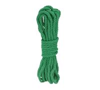 Rebower 0.3 Inch 25 Feet Macrame Cord, Cotton Cord Rope String 3 Strands Twisted Braided Thick Macrame Cord [for Crafts Wall Plant Hangers] - Grass Green
