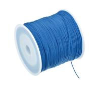 Rebower 0.8mm Nylon String for Bracelets, 100m Nylon Satin String Cord Beading Thread [ for Jewelry Making Bracelet Necklaces DIY Craft] - Blue