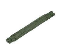 Rebower 1 Pcs Dark Green Nylon Rope 1/4"x164ft Solid Braided Cord Polypropylene Rope Utility Cord,[for Camping, Tie Down, Securing, Mooring Lines,Indoor & Outdoor Use]