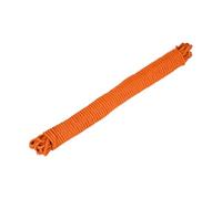Rebower 1 Pcs Orange Nylon Rope 1/4"x98ft Solid Braided Cord Polypropylene Rope Utility Cord,[for Camping, Tie Down, Securing, Mooring Lines,Indoor & Outdoor Use]