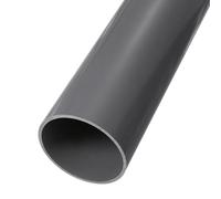 Rebower 101.6mm x 110mm PVC Pipe 13" Plastic Rigid Tubing Round High Impact Drain Pipe, [for Greenhouse Garden Home HVAC Plumbing] -Light Grey