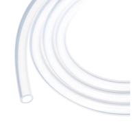 Rebower 10ft Silicone Tubing 6.4mm ID 9.5mm OD Clear Industrial Plastic Tubing Pure Silicone Hoses for Pump Siphoning Draining Irrigation Brewing, 1/4" x 3/8"
