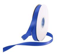 Rebower 10mm Satin Ribbon 46m Thick Double Face Grosgrain Silk Ribbon, [for Gift Wrapping, Hair Bows, Wedding, Cake, Flower] - 50 Yard/150ft/ Blue