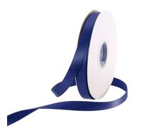 Rebower 10mm Satin Ribbon 46m Thick Double Face Grosgrain Silk Ribbon, [for Gift Wrapping, Hair Bows, Wedding, Cake, Flower] - 50 Yard/150ft/ Navy Blue