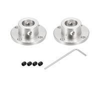 Rebower 11mm Rigid Flange Coupling Connector Motor Coupler (with Screw 1pcs M2 Hex Wrench),[for DIY Stepper Motors]-2 Pack