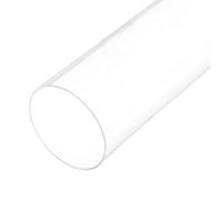 Rebower 12" Clear Plastic Rigid Pipe 76mm x 80mm(3" x 3.125") Acrylic Tube Round Polycarbonate Tubing, [for Plumbing, Hydraulics, Aquarium, DIY]
