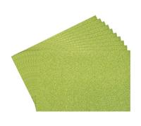 Rebower 12Pcs Foam Sheets Crafts Glitter Foam Arts Paper 12 x 8 x 5/64 Inch [for Crafts Project, Scrapbooking, DIY, Party Handicraft, Costumes]-30cm x 20cm x 2mm / Green