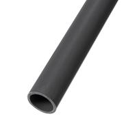 Rebower 15.5mm x 20mm PVC Pipe 14" Plastic Rigid Tubing Round High Impact Drain Pipe, [for Greenhouse Garden Home HVAC Plumbing] -Dark Grey